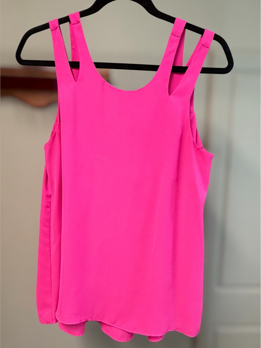Jealous Tomato Neon Pink Double-Strap Tank
